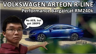 2021 Volkswagen Arteon RLine is the most affordable car with 280hp  EvoMalaysiacom [upl. by Byrn]