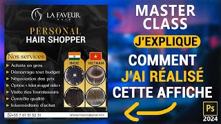 Masterclass en Design graphique  Comment créer une affiche publicitaire professionnelle de A à Z [upl. by Barthold]