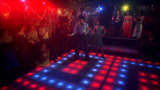 Saturday Night Fever Bee Gees You Should be Dancing John Travolta HD 1080 with Lyrics [upl. by Alleroif]