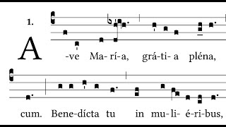 Ave Maria  Gregorian Chant [upl. by Anitsirhc]