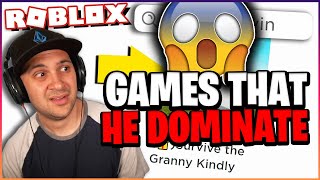 5 Games That KINDLY KEYIN Dominate In Roblox 💪 [upl. by Maurene468]