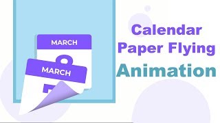 How to create Calendar Date Paper Flying Animation Using After EffectsMotion Graphics Tutorials [upl. by Anirbak]