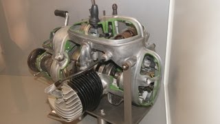 MZ BK 350 Motor Schnittmodell 2Zylinder Zündung Getriebe BVF Vergaser Schnittmotor DDR IFA [upl. by Noivart]