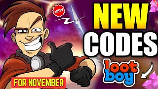 🎁ALL NEW✨LOOTBOY REDEEM CODES NOVEMBER 2024😍LOOTBOY CODES OCTOBER 2024✨CODIGOS LOOTBOY [upl. by Peedsaj213]