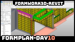 Formwork3D Design  FormPlanKicker Day10  Practical Trainning  Alform  Formwork  Revit [upl. by Sadie]