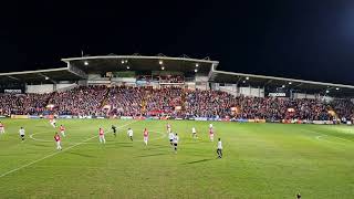 Wrexham is the name  Wrexham fan chant  Wrexham afc vs Sheffield Utd [upl. by Petrick390]