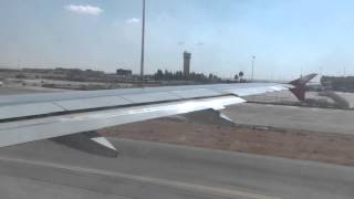 Royal Jordanian  Takeoff Amman Queen Alia Airport Airbus A319 [upl. by Naud217]