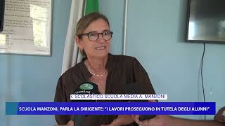 SCUOLA MANZONI PARLA LA DIRIGENTE quotI LAVORI PROSEGUONO IN TUTELA DEGLI ALUNNIquot [upl. by Fabrienne]