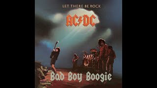 ACDC  BAD BOY BOOGIE Guitar Backing Track with Original Vocals [upl. by Irrabaj108]