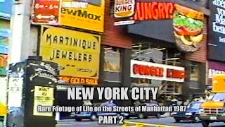 Times Square  New York City Tour Nov 19 1987  Part 2 [upl. by Vivianna334]