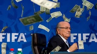 FIFAs Blatter Showered With Money at Press Conference [upl. by Lladnew]