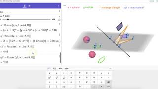 Rotating 2D Figures about ANY LINE in GeoGebra [upl. by Hnamik]