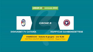 Beach Soccer 2024 U20  DOMUSBETTV CATANIA  HAPPYCAR SAMBENEDETTESE [upl. by Amil]