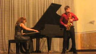 Piazzolla Fuga y misterio sax e piano [upl. by Kellene]