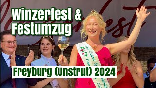 Winzerfest mit Festumzug Freyburg Unstrut 2024 [upl. by Artapoelc722]