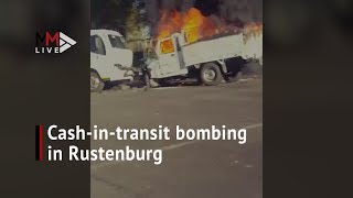 Crowds rush for money at cashintransit bombing in Rustenburg [upl. by Nosaj]