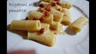 Rigatoni alla crema di ceci e pancetta [upl. by Dnilazor]