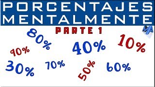Cómo calcular el porcentaje sin calculadora  Parte 1 [upl. by Okihsoy]