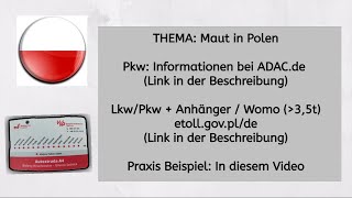 Polen  Mautpflicht einfach und verständlich erklärt  Praxis Beispiele an der Mautstelle vor Ort [upl. by Mei729]