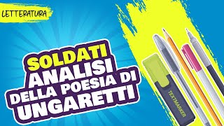 Soldati di Ungaretti analisi e spiegazione [upl. by Melosa]