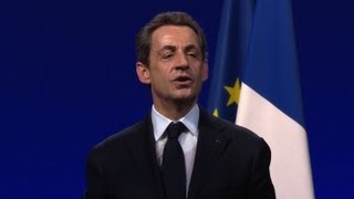 En meeting Sarkozy tacle Hollande [upl. by Eisso]