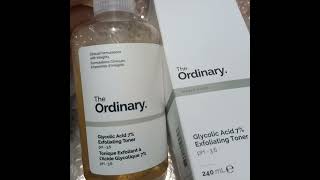 ordinary glycolic acid glycolic acid serum exfoliating toner  acidic toner  weekly exfoliation [upl. by Eicyac203]