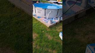 Bestway Pool Heater installed on Bestway Steel Pro Max Poolvigosworld [upl. by Kcinemod]