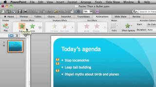 Animate a Bulleted List in PowerPoint for Mac 2011 [upl. by Ellen]