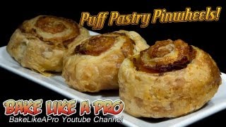 Black Forest Ham And Parmesan Cheese Puff Pastry Pinwheels Recipe [upl. by Aser]