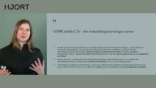 Hjort webinar  GDPR i praksis Veien til dokumentert etterlevelse [upl. by Gladys162]