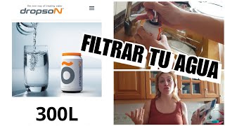 LATA FILTRANTE DROPSON OPINIÓN TUTORIAL ADAPTADOR AGUA DE LA MEJOR CALIDAD EN TU GRIFO ESPAÑA [upl. by Ainala]