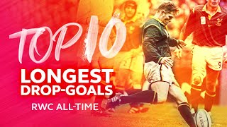 🤯 Top Ten Longest DropGoals in Rugby World Cup History 🤯 [upl. by Evalyn279]