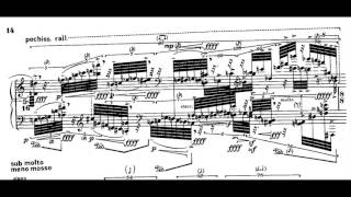 Brian Ferneyhough  LemmaIconEpigram w score for piano solo 1981 [upl. by Neivad659]