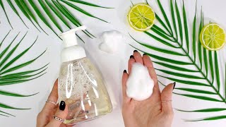 DIY Foaming Exfoliating Glycolic Acid Face Wash  Oily Acne Skin [upl. by Coleen]