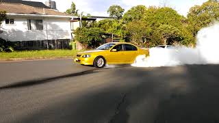 xr6 turbo burnout part 2 [upl. by Leahciam]