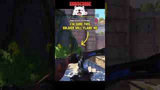 This Soldier Try to Flank Assassin Hanzo overwatchclips overwatch2 overwatch [upl. by Moselle]