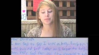 Letters to a Bullied Girl quotStomp Out Bullyingquot [upl. by Golub]