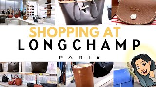 👜👜👜 SHOPPING AT LONGCHAMP 👜👜👜 LONGCHAMP BAG REVIEW Le Pliage Luxury Bag SHOPPING LONGCHAMP HANDBAGS [upl. by Areik960]