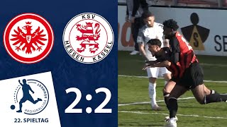 Ausgleich in der Nachspielzeit  Eintracht Frankfurt II  KSV Hessen Kassel  22 Spieltag RLSW [upl. by Flem512]