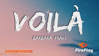 Barbara Pravi  Voilà ParolesLyrics [upl. by Drolet]