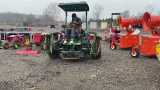 JOHN DEERE 8700 PRECISION CUT FAIRWAY MOWER REEL LOT 2200 DECEMBER 2023 AUCTION [upl. by Aleahs]