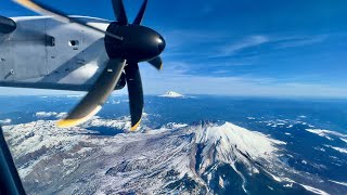 4K – Full Flight – Alaska Airlines – Bombardier DHC8402 Q400 – SEAPDX – N439QX – IFS Ep 580 [upl. by Elleiand]