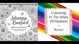 Johanna Basford 2022 Coloring Calendar  Review and Flip Through [upl. by Abe335]