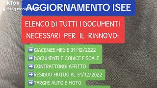 Elenco documenti per aggiornamento ISEE news viral youtube youtubeshorts like new best [upl. by Asor649]