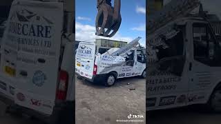 mcphees scrapping travellers van for working in scotland [upl. by Refynnej]