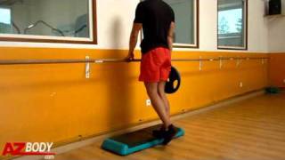 Musculation des mollets  Mollets debout une jambe [upl. by Gunnar]