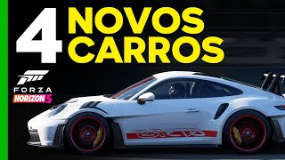 4 NOVOS CARROS em Forza Horizon 5  PORSCHES HALO no Modo Criador e VOLTA do Oval [upl. by Lilak620]