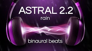 Astral Projection with Binaural Beats  Rain  Deep Theta Waves [upl. by Lynde590]