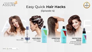 Easy Quick Hair Hacks I Episode 4 I Assurance with Assure [upl. by Helene]