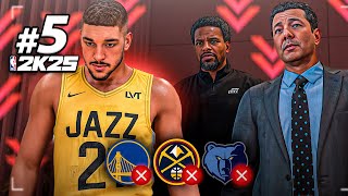 CRISE NA 1° TEMPORADA  NBA 2K25 MyCareer Ep5 [upl. by Bergstein]